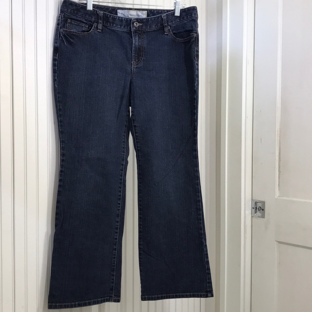 Loft Curvy Boot Cut Petite Jeans